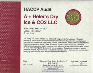 Food Safety HACCP Certification A + Heler's
